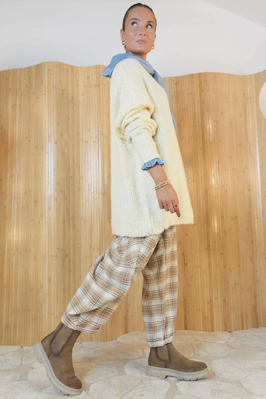 Elsie Oversized Slouch Knit Ecru/40=